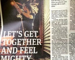 Mighty Mystic featured in the center fold of The Metro Boston