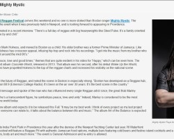 Mighty Mystic write up in Go Local Worcester by: Ken Abrams