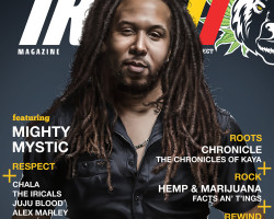 Mighty Mystic graces the cover of Irie Magazine 420 issue