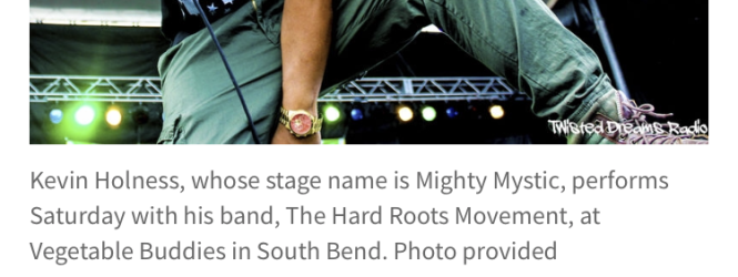 SOUTH BEND TRIBUNE: “Mighty Mystic melds reggae and Aerosmith”